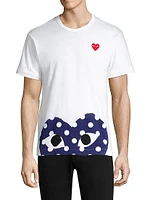 Half Polka Dot Graphic Tee
