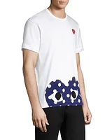 Half Polka Dot Graphic Tee