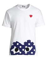 Half Polka Dot Graphic Tee