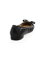Varina Quilted Leather Ballet Flats