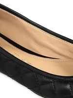 Varina Quilted Leather Ballet Flats