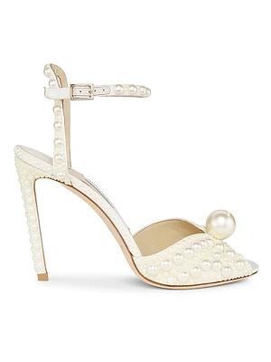 Sacora 100MM Pearl-Embellished Sandals