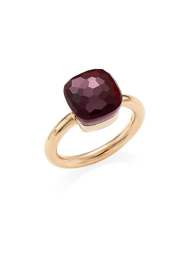 Nudo 18K Rose Gold, White Gold & Garnet Ring