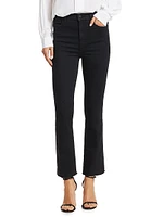 The Hustler High-Rise Ankle Fray Jeans