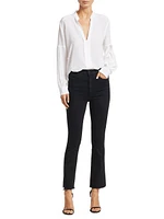 The Hustler High-Rise Ankle Fray Jeans