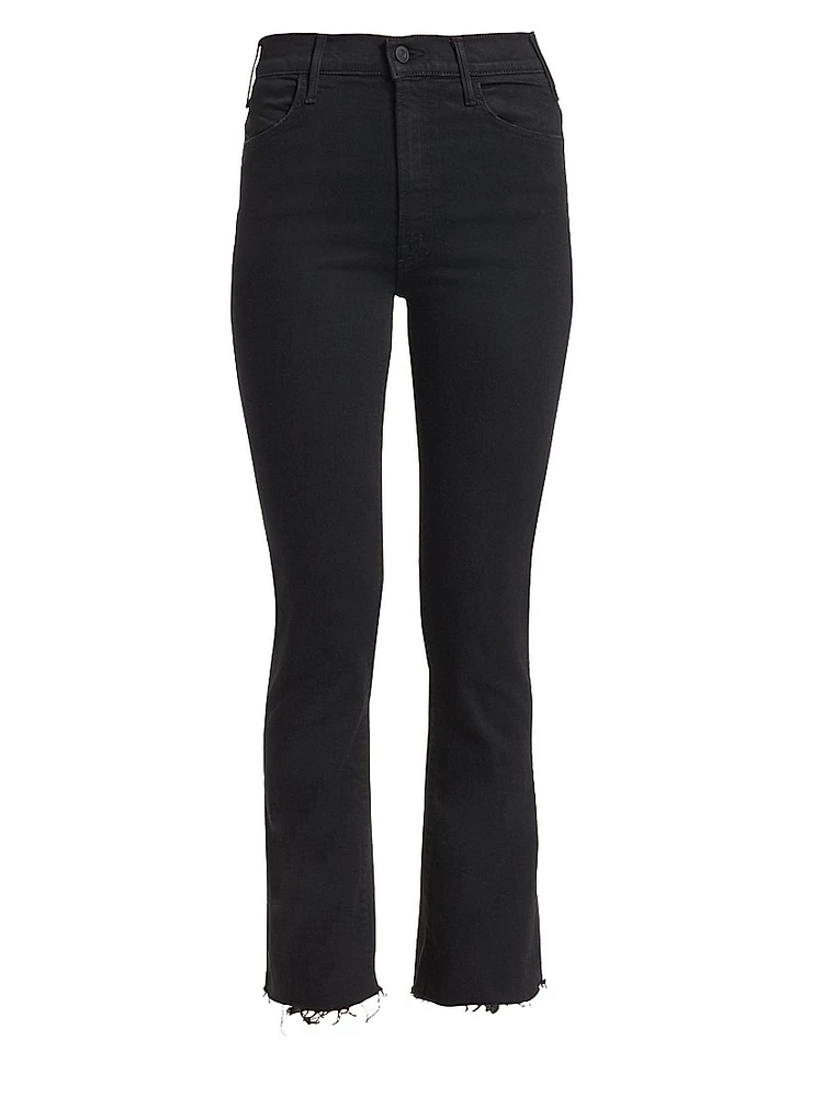 The Hustler High-Rise Ankle Fray Jeans