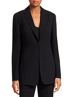 Odette Notch Lapel Wool Blazer