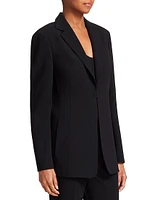 Odette Notch Lapel Wool Blazer