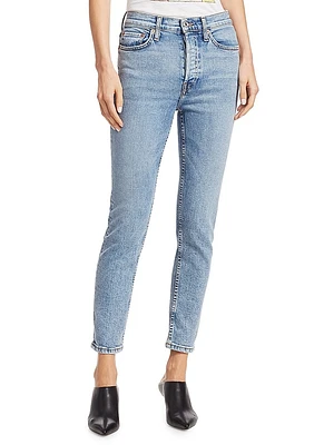 High-Rise Ankle Crop Comfort Stretch