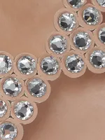 Tequila Crystal-Embellished Leather Sandals