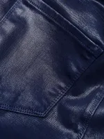 Margot High-Rise Ankle Skinny Coated Jeans