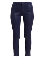 Margot High-Rise Ankle Skinny Coated Jeans