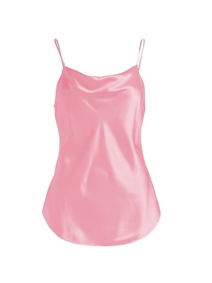 Marta Silk Cowlneck Cami Top