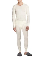 Woolen Silk Long Sleeve Crewneck Tee