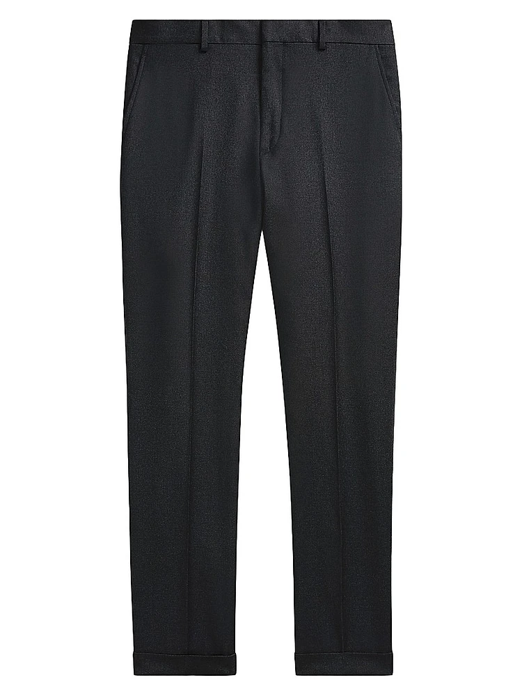 Wool Twill Slim-Fit Trousers