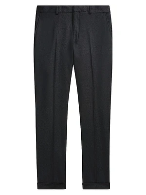 Wool Twill Slim-Fit Trousers