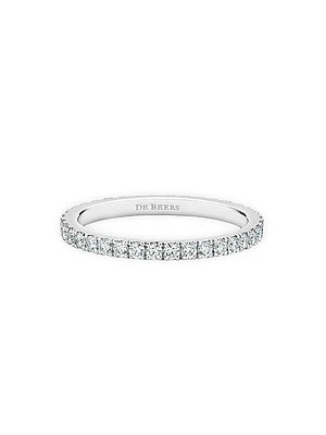 Classic Diamond & Platinum Full Eternity Band Ring