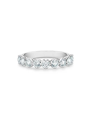Allegria 18K White Gold & Diamond Half-Band Eternity Ring