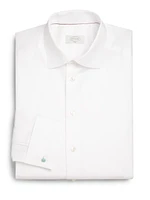 Slim-Fit French Cuff Twill Dress Shirt