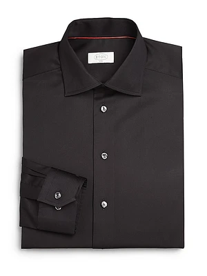 Slim-Fit Twill Dress Shirt