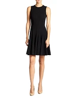 Double-Face Flare Dress