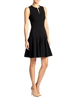 Double-Face Flare Dress