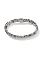 Classic Chain Sterling Silver & Sapphire Bracelet