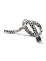 Classic Chain Sterling Silver & Sapphire Bracelet