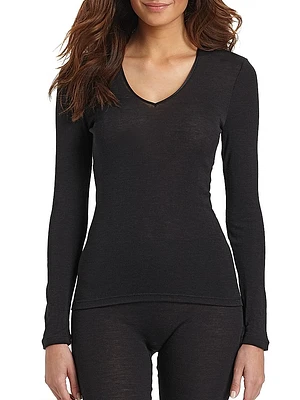 Woolen Silk Long-Sleeve Shirt