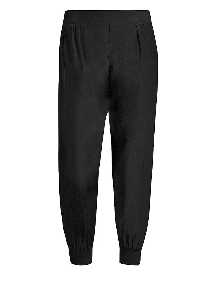Pull-On Silk Pants