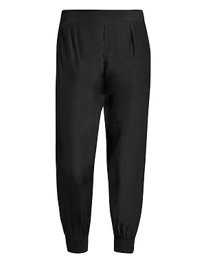 Pull-On Silk Pants