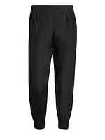 Pull-On Silk Pants