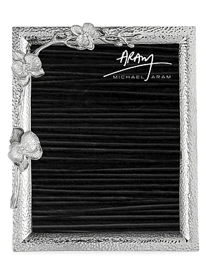 Personalized White Orchid Frame