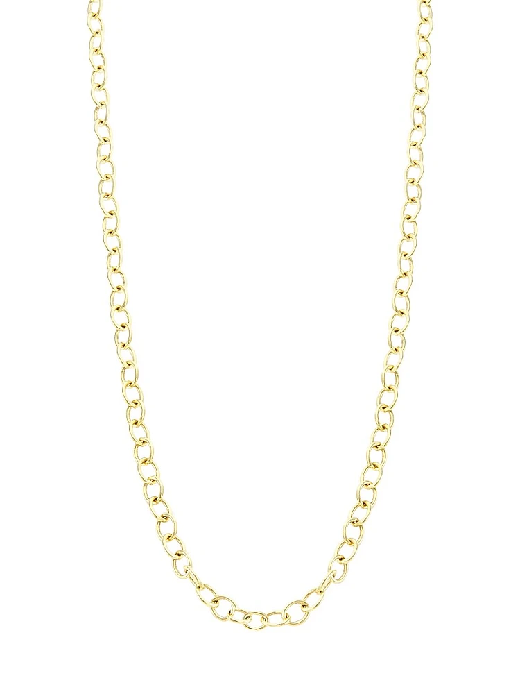 Florence86 18K Yellow Gold Round-Link Long Chain