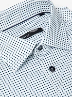 Green Micro Check Dress Shirt