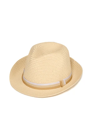 Beige Fedora Hat