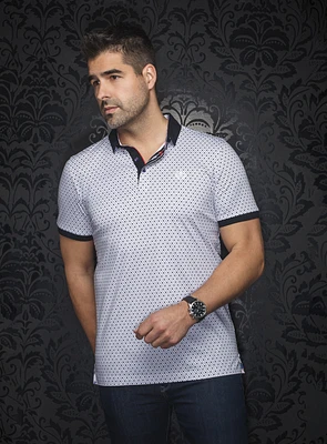 Polo 'Asher' à imprimé de cercles