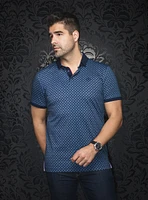 Polo 'Avesta' à imprimé de spirales