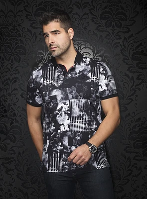 Polo 'Brandt' à imprimé floral