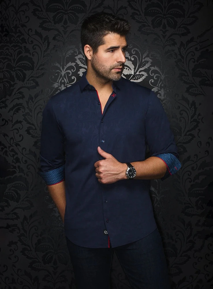 'Dunn' Tonal Paisley Shirt