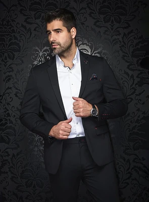 Micro Textured Black 'GT3' Sport Jacket