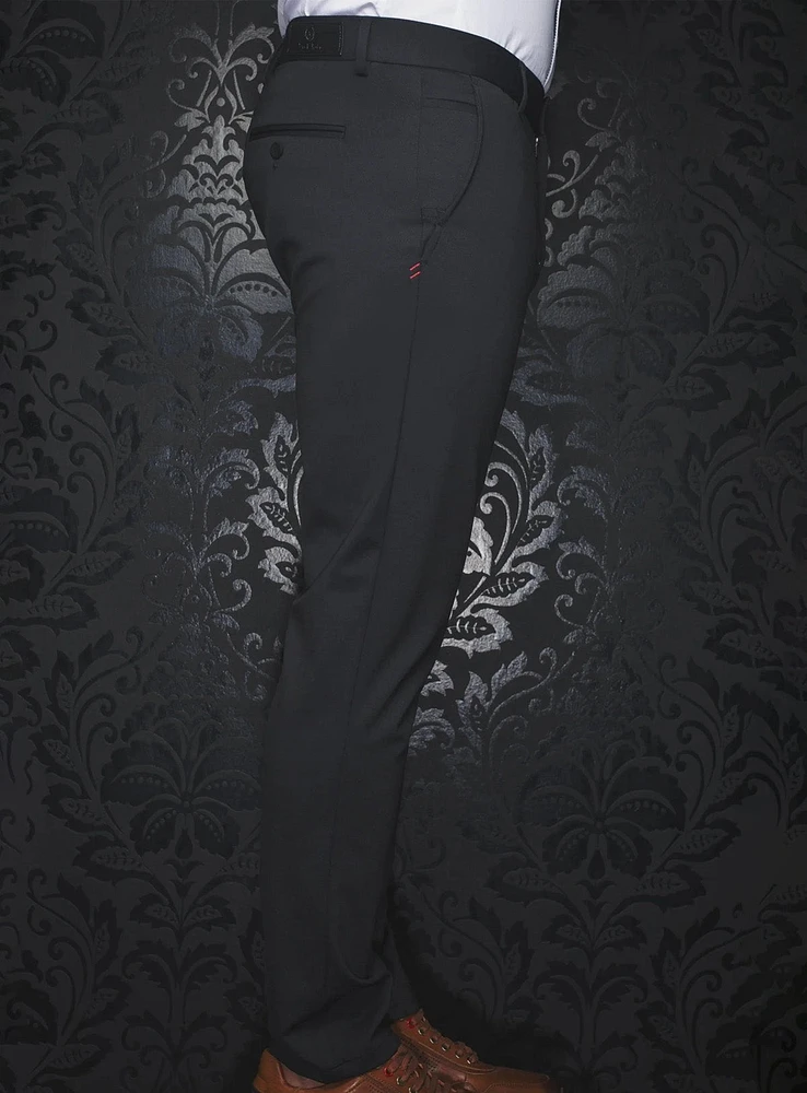 'GT3-Turbo' Micro Textured Black Pants