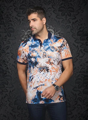 Polo 'Harper' à motif abstrait