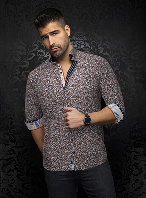 Micro Flowers Print 'Haylo' Shirt