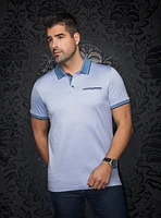 Herringbone Print 'Mayberry' Polo