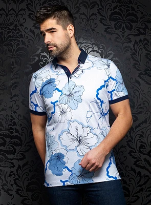 Flowers Print 'Molokai' Polo