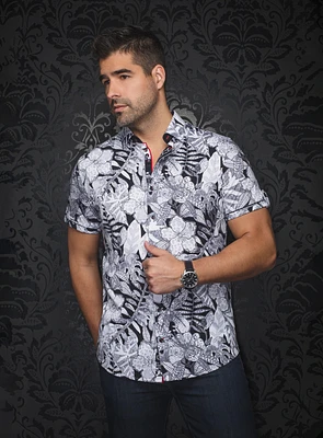 Chemise 'Ronaldo-SS' à imprimé floral