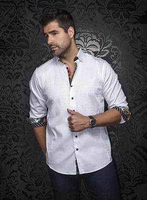 Chemise 'Wolverin Jac' à micro carreaux tonals