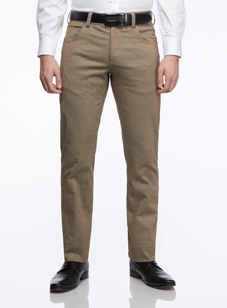 Solid Twill Dress Pants