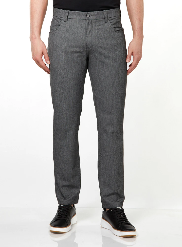 Linen Effect Dress Pants